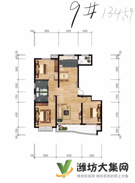 北海路玉清街金尊华府现房热销楼盘顶